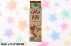 Delicioso caldo de pollo Don Simón 1L listo para tomar, un ofertón que hará felices a todos en casa. ¡No te quedes sin el tuyo y disfruta del sabor casero ya!