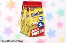 Delicioso pack 2x1,5kg de cacao ColaCao sin aditivos a un precio tirado; no te quedes sin ese sabor auténtico en tus desayunos y meriendas, ¡aprovéchalo ya!
