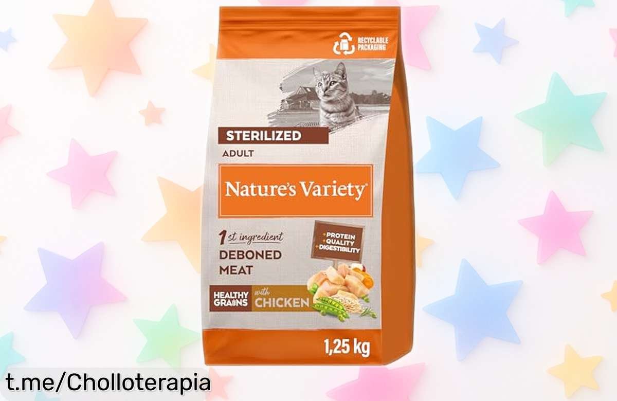 Delicioso pienso para gatos esterilizados Nature’s Variety, ¡ofertón a precio tirado que ayuda a mantener su peso! No te lo pierdas, corre antes de que se acabe.