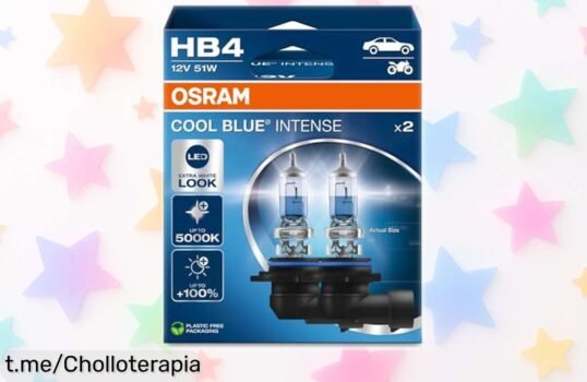 Descubre el pack de 2 lámparas halógenas OSRAM Cool Blue Intense HB4, luz super blanca y potente a un precio de ganga ¡Aprovecha antes que se acaben!