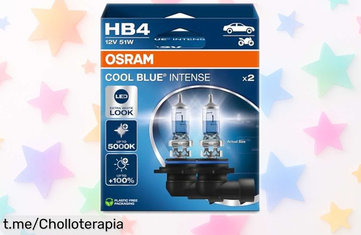 Descubre el pack de 2 lámparas halógenas OSRAM Cool Blue Intense HB4, luz super blanca y potente a un precio de ganga ¡Aprovecha antes que se acaben!