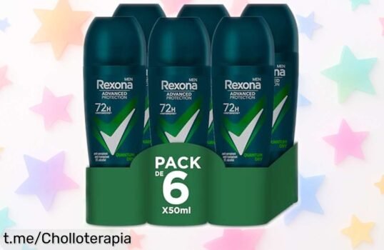 Descubre el pack de 6 desodorantes Rexona Quantum Dry, protección total por 72h y a precio ridículo; no dejes pasar este super chollo que activa tu movimiento ¿te atreves?