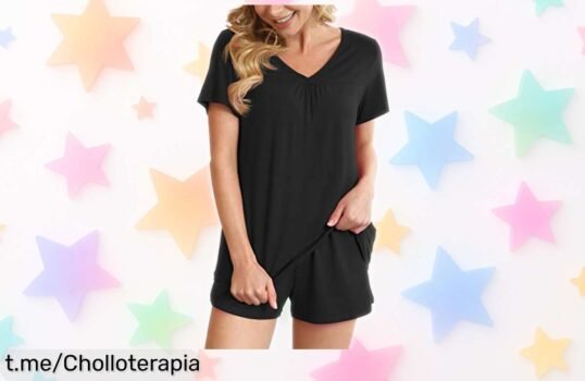 Descubre el pijama corto de verano Ninee, 2 piezas con bolsillos y tejido suave a un precio loco; ¡no te lo pierdas y disfruta del relax que mereces!