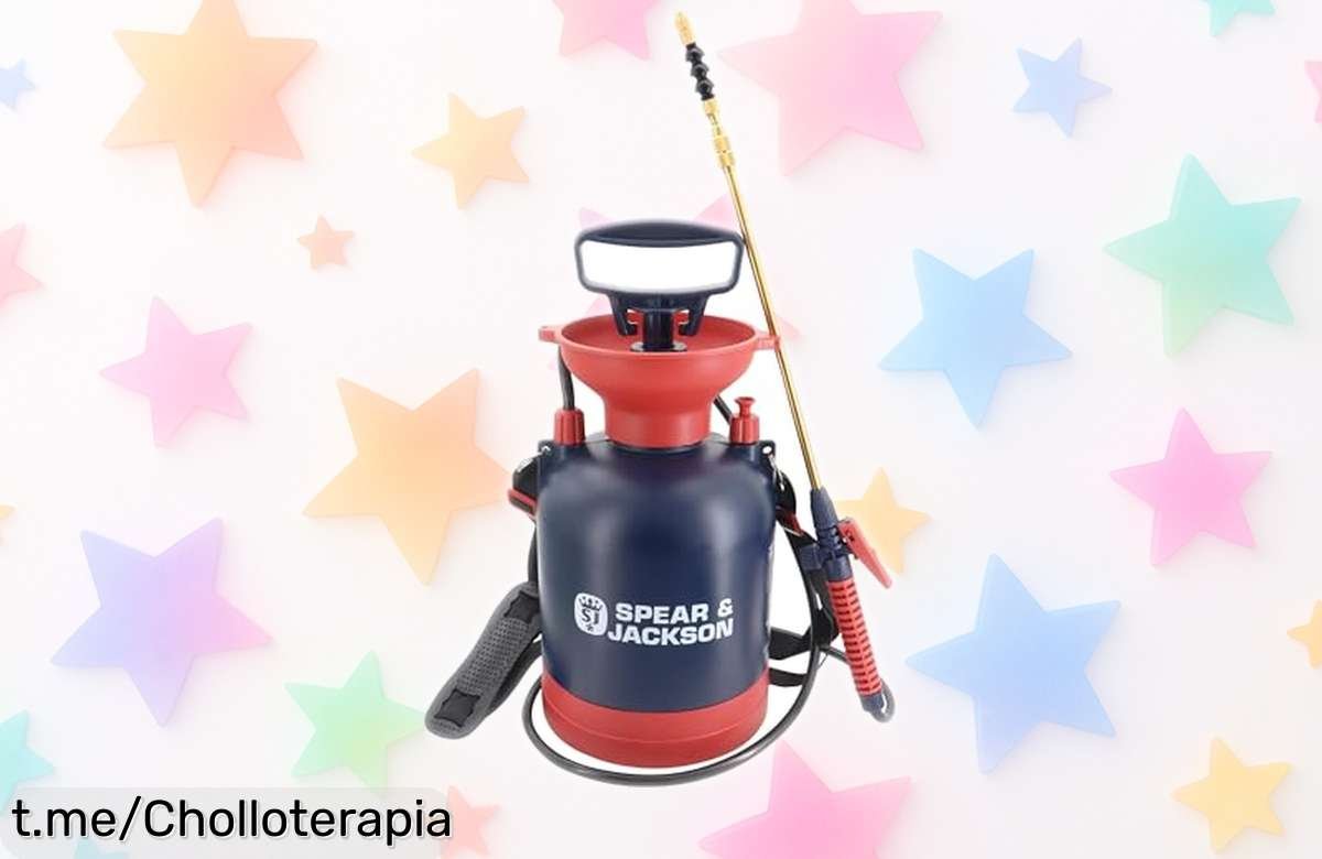 Descubre el pulverizador de presión de 3 litros Spear & Jackson, un chollo que vuela a este precio; ¡no te quedes sin el tuyo y simplifica tus riegos ya mismo!