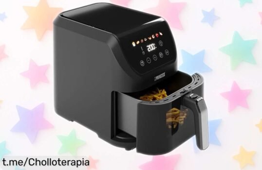 Descubre la Princess Slim Airfryer 5,5 L: snacks crujientes sin aceite y control digital ¡rebajada a un precio de ganga que no puedes dejar pasar!