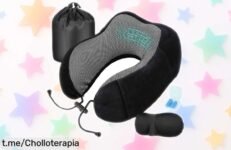 Descubre la almohada viscoelástica MASMAS que cuida tu cuello y descansa en cualquier lugar a un precio increíble, ¡ven corriendo antes de que se agote!