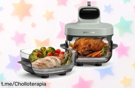 Descubre la freidora de aire portátil más increíble: ¡cocina a lo grande y crujiente con nuestras dos ollas de vidrio! Aprovecha este precio regalo antes que se agote.