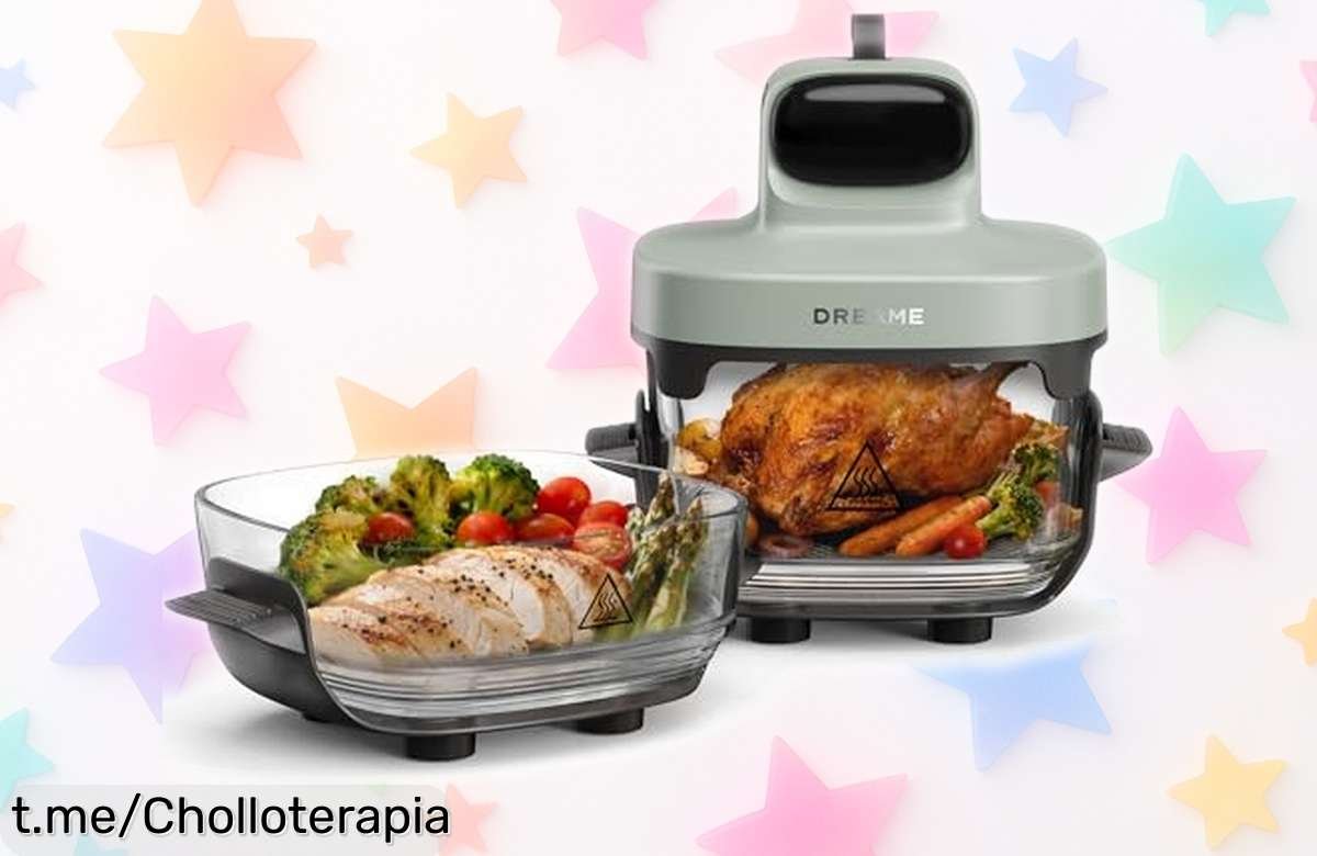 Descubre la freidora de aire portátil más increíble: ¡cocina a lo grande y crujiente con nuestras dos ollas de vidrio! Aprovecha este precio regalo antes que se agote.