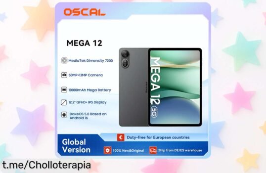 Descubre la impresionante Tablet Blackview MEGA 12 5G, pantalla supernítida y precio de locos que volará de tus manos; ¡Hazla tuya antes de que se acaben las unidades!