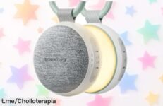 Descubre la increíble máquina de ruido blanco Momcozy con 20 sonidos relajantes, luz nocturna y temporizador; ¡súper oferta que se va volando, no te quedes sin ella!