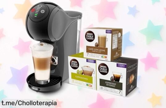 Descubre la máquina de café De’Longhi Dolce Gusto Genio S EDG226.A y llévate 3 paquetes, ¡oferta tirada de precio que volará! No te quedes sin tu espresso perfecto.