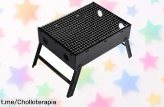 Descubre la mini barbacoa de carbón plegable TLovendo, ahora a un precio de escándalo que se va volando; ¡no te quedes sin disfrutar tus asados en cualquier momento!