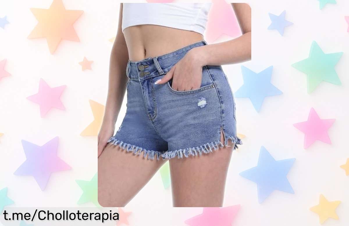 Descubre los jeans shorts Chasehot con cintura alta y desgarrados a un precio loco, perfectos para cualquier ocasión: ¡no dejes pasar esta oportunidad!