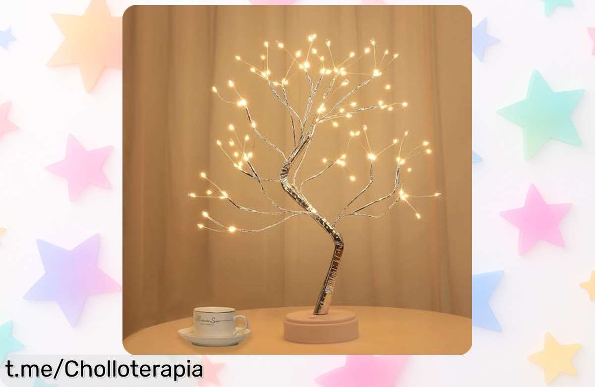 Deslumbrante árbol lámpara bonsái con 108 luces LED para iluminar tus momentos especiales. ¡No te quedes sin el tuyo, que vuelan a precio increíble!