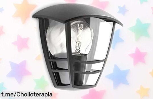 Deslumbrante lámpara de pared Philips para jardín, ¡ahora a precio loco! Crea un ambiente acogedor que enamorará tus noches. ¡Hazte con una antes de que se agoten!