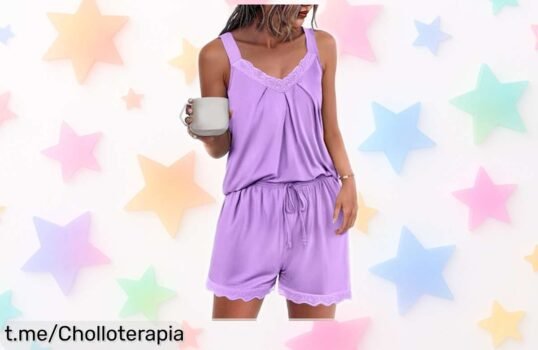 Deslumbrante pijama de mujer Uniexcosm en algodón: realza tu feminidad con estilo a precio increíble, ¡aprovecha este chollazo y luce espectacular cada noche!