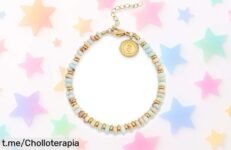 Deslumbrante pulsera de acero con baño en oro 18kt y cristales de colores, Singularu Full Daylight rebajada una barbaridad; ¡aprópiate del brillo antes que se agote!