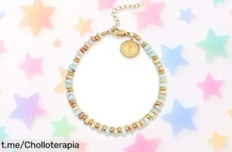 Deslumbrante pulsera de acero con baño en oro 18kt y cristales de colores, Singularu Full Daylight rebajada una barbaridad; ¡aprópiate del brillo antes que se agote!