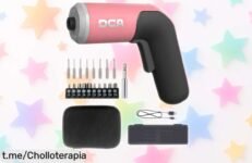 Destornillador eléctrico compacto con luz LED y 18 puntas a precio de ganga, ¡arregla todo en casa sin complicaciones! Hazte con el tuyo antes que se acabe esta oferta increíble.