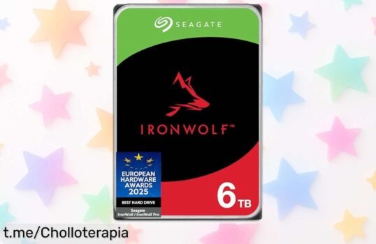 Disco duro interno Seagate IronWolf de 6TB, chollazo a precio loco y súper fiable con recuperación de datos incluida ¡No te lo pierdas o volará!