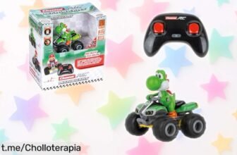 Divertido coche teledirigido Mario Kart de 2,4 GHz con Yoshi: un chollo para regalar risas y emoción sin límites, ¡no dejes pasar esta oferta única!