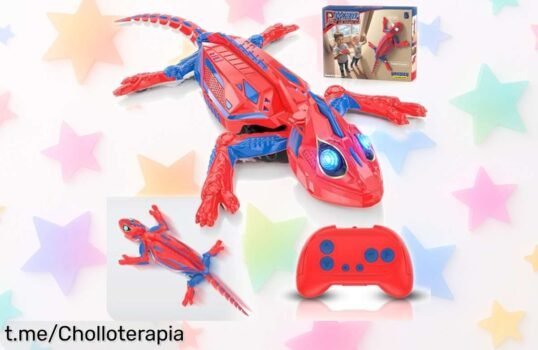 Divertido lagarto teledirigido Mieryd que sube paredes y brilla en la oscuridad, ¡aprovecha esta oferta espectacular antes de que se acabe!