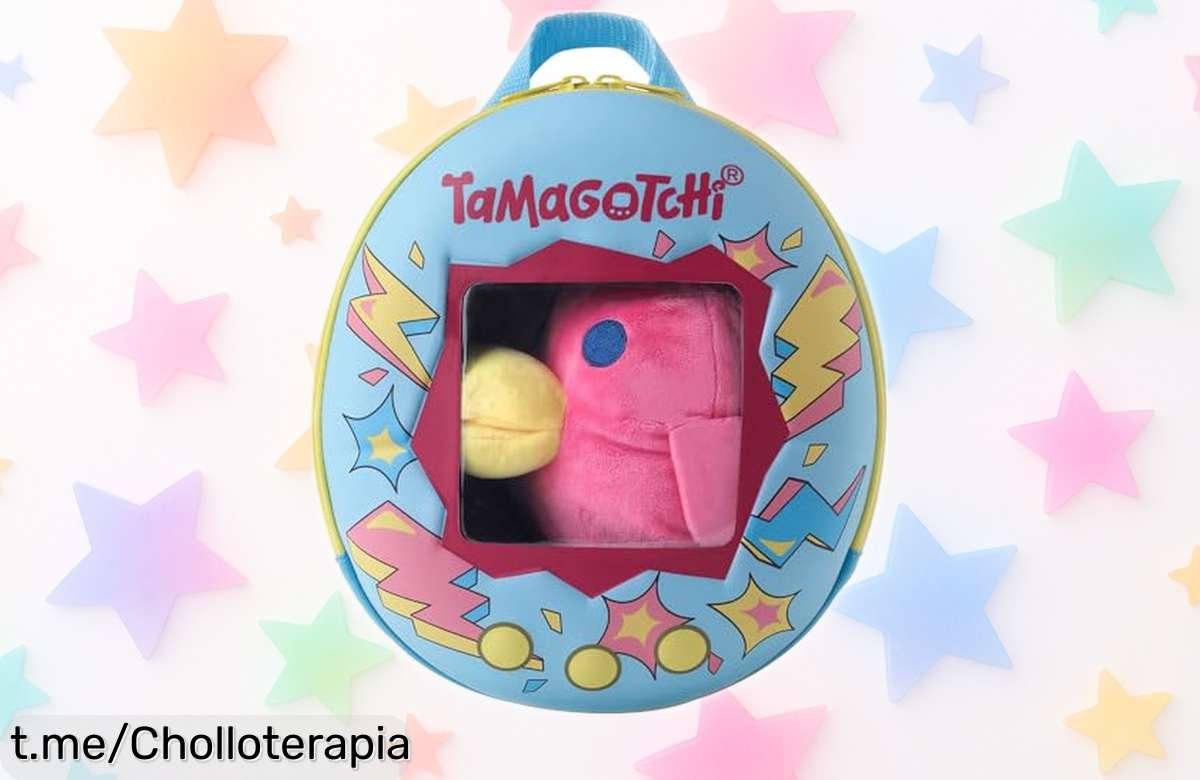 Diviértete cuidando tu Tamagotchi peluche con mochila Bandai: un super chollo que crece contigo y ¡es fácil de llevar a todas partes! No te lo pierdas, es una oportunidad única.