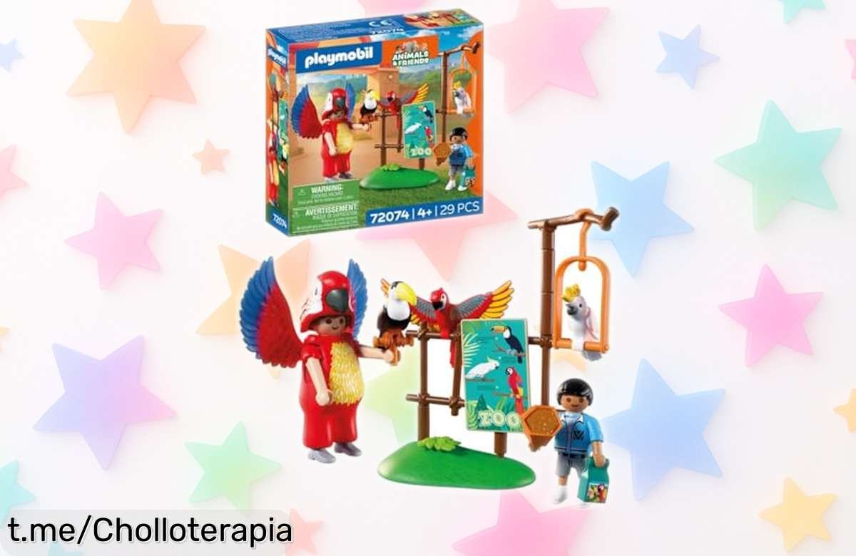 Diviértete en el zoo con el disfraz de loro y 3 aves tropicales PLAYMOBIL, un super chollo que vuela rápido, ¡no te lo pierdas!