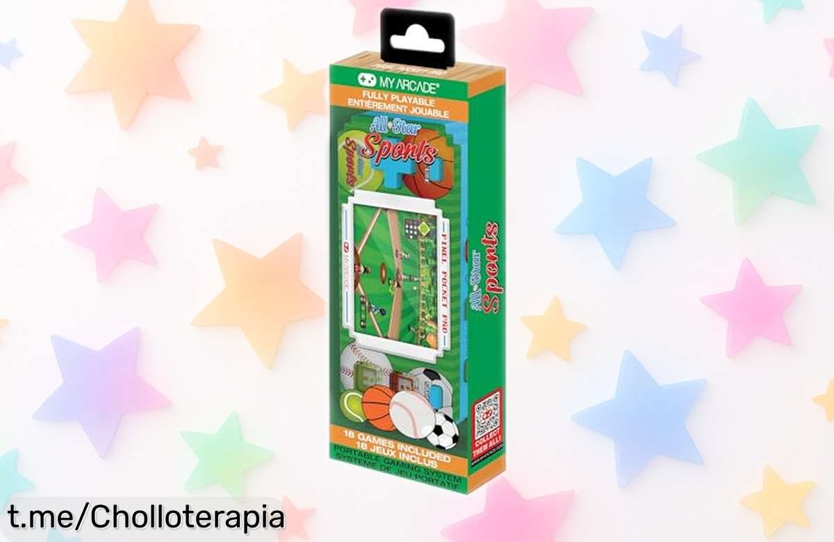 Diviértete sin parar con la mini consola deportiva All Star Sports Pixel Player: 18 juegos a color y llavero, ¡un ofertón que no puedes dejar escapar ya!