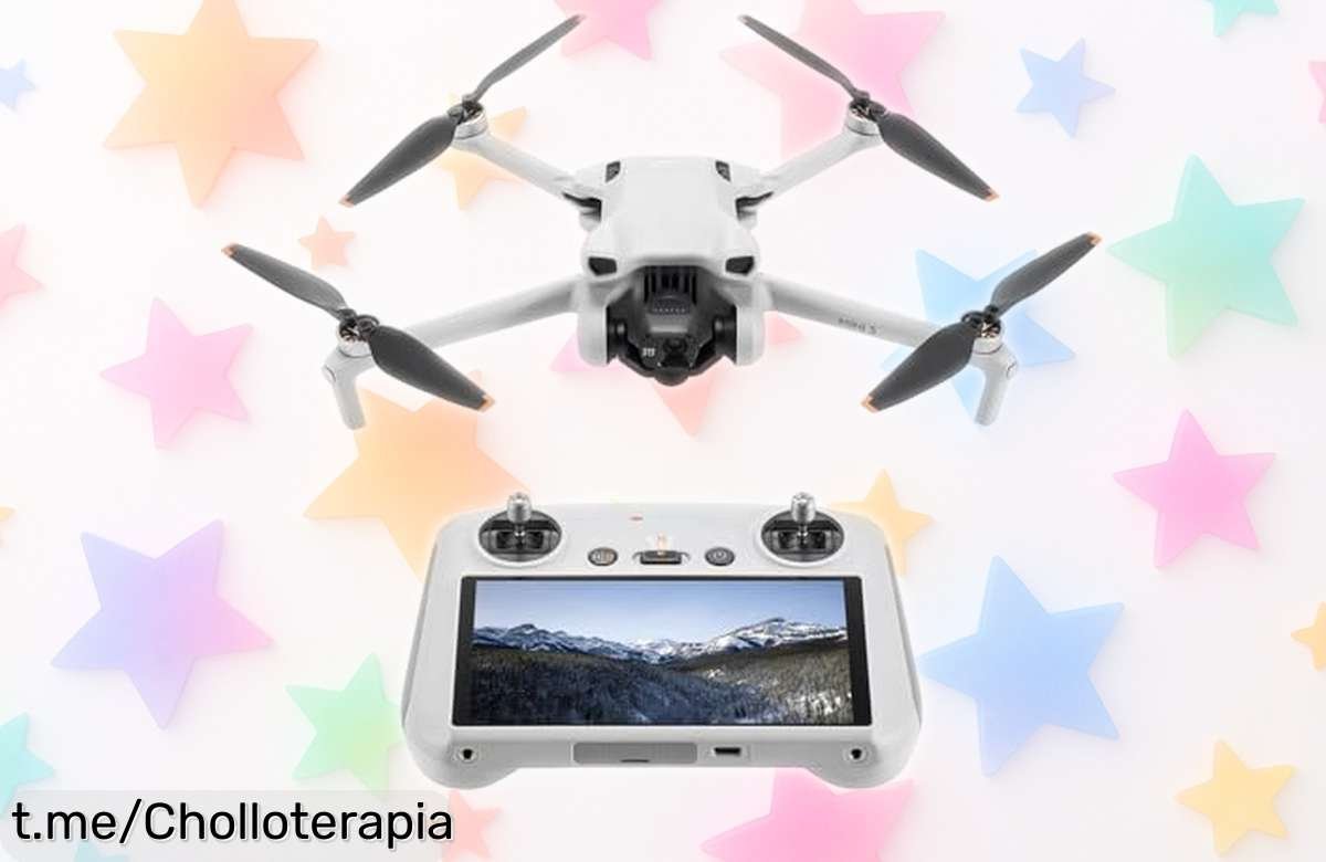 Dron mini DJI Mini 3: precio loco para volar hasta 38 minutos y grabar como un profesional. ¡No te lo pierdas, la aventura te está esperando!