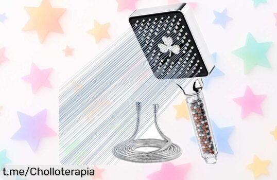 Ducha de mano Magichome con filtro que convierte tu baño en un spa, ¡aprovéchate del precio rebajado y siente el lujo en cada gota!