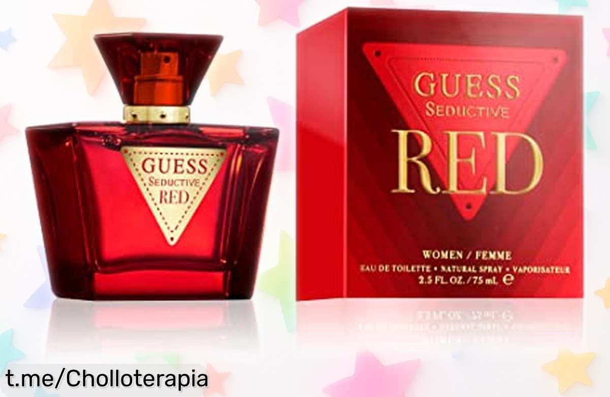 Eau de Toilette Seductive Red de GUESS, un aroma dulce y floral sorprendente con precio bajísimo que volará rápido; no te quedes sin probar esta joya antes de que desaparezca.