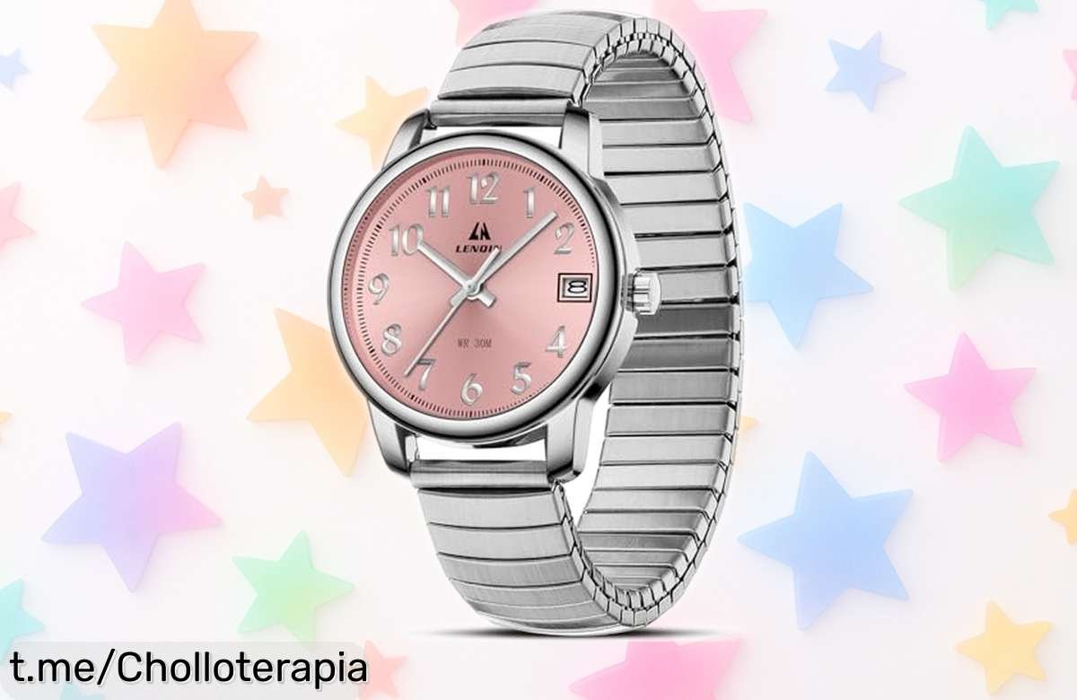 Elegante reloj LN LENQIN para mujer, diseño chic y correa de acero inoxidable a precio loco. ¡No dejes pasar esta oportunidad que se va volando!