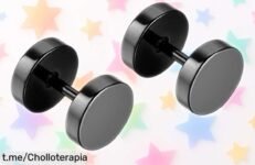 Elegantes pendientes unisex de acero inoxidable JewelryWe a un precio ridículo, ¡llevas 2 unidades y vuelan! No dejes escapar esta oportunidad única que iluminará tu día.