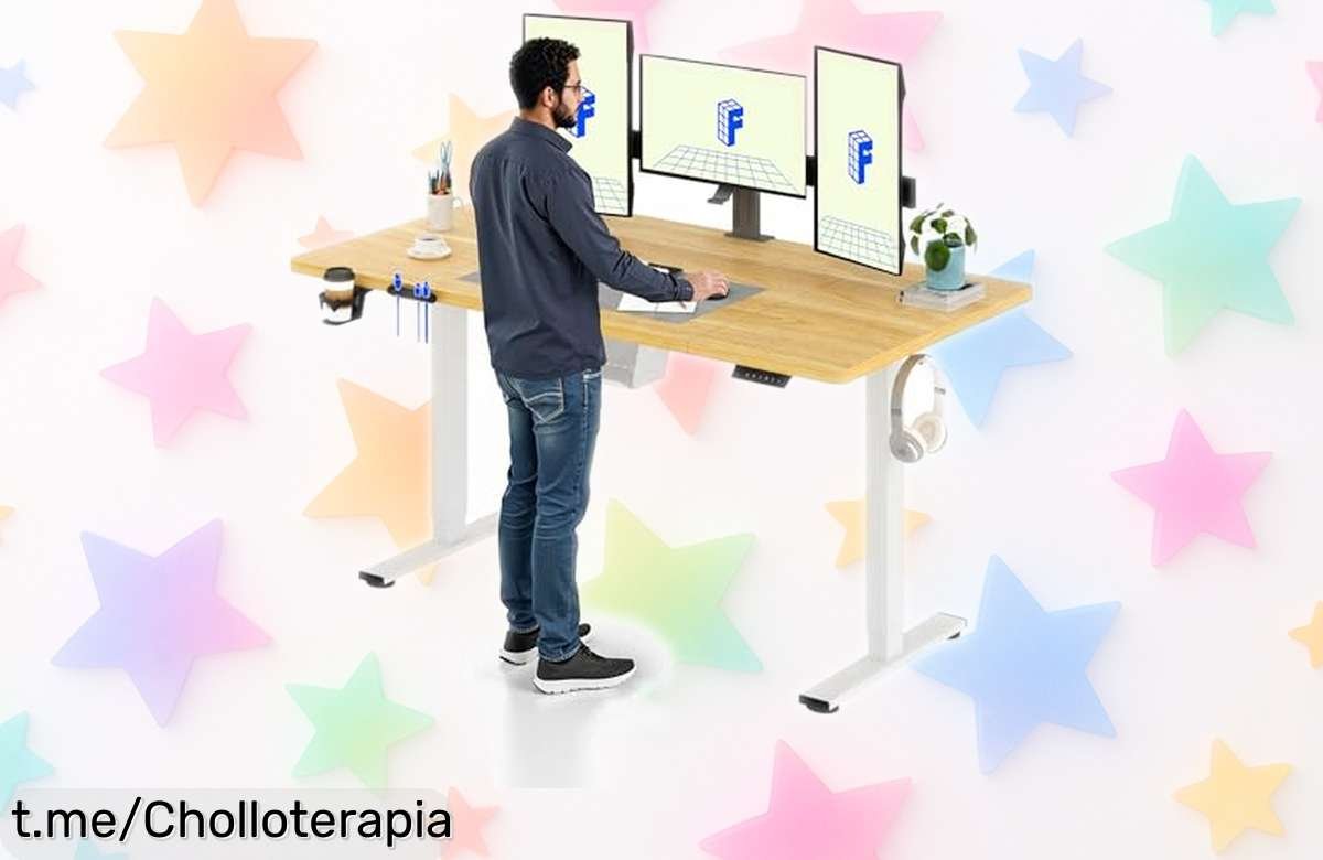 Escritorio elevable eléctrico FLEXISPOT con descuento brutal: ¡ponte a trabajar cómodamente y haz que este chollo no se te escape!