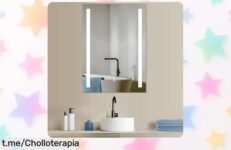Espejo de baño con luz LED que renovará tu espacio a un precio de risa, ¡dale ese toque moderno y práctico ya mismo antes que se agote!