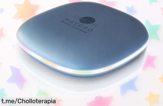 Espejo de maquillaje compacto Mavoro con luz LED y aumento 10x a un precio loco, ¡no te quedes sin el tuyo! Ver cada detalle nunca fue tan fácil y divertido.