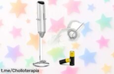 Espumador de leche eléctrico Bonsenkitchen, crea espuma cremosa en segundos a un precio escandaloso que vuela ¡Hazte con el tuyo y sorprende a todos!