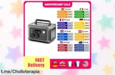 Estación de energía portátil ALLPOWERS R600 a precio de risa: 299Wh y potencia de sobra para tus aventuras ¡No te quedes sin la tuya, el tiempo vuela!