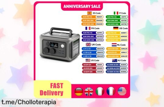 Estación de energía portátil ALLPOWERS R600 a precio de risa: 299Wh y potencia de sobra para tus aventuras ¡No te quedes sin la tuya, el tiempo vuela!