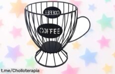 Estante metal para cápsulas de café que guarda 40 dosis; súper práctico y a un precio rebajado, ¡no te quedes sin el tuyo antes de que se acaben!