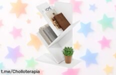 Estantería Furinno en forma de árbol: ¡diseño moderno y resistencia a tope con este ofertón que hará brillar cualquier rincón de tu hogar! No la dejes escapar, ¡es un chollo irresistible!