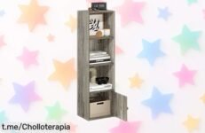 Estantería de 4 niveles Furinno Luder a precio loco: organiza tu hogar fácilmente y descubre el orden que tanto deseas, ¡solo por tiempo limitado!