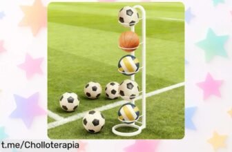 Estantería de 5 niveles WEFHEF para tus pelotas de baloncesto y fútbol, con descuento brutal que se va volando; ¡organiza tu espacio y disfruta del orden ya!