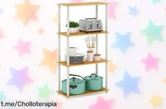 Estantería de esquina Furinno TurnNTube: ¡organiza tu espacio con estilo y descubre un super chollo a precio tirado! Renueva tu hogar antes de que se agote.