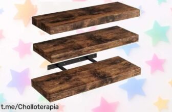 Estantería de pared de madera 3 niveles para dar vida a tu habitación: caída de precio inesperada, ¡no te quedes sin ella y transforma tu espacio ya!