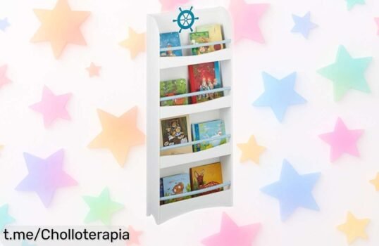 Estantería infantil Relaxdays con diseño marinero: bajada de precio increíble, no lo pienses más y dale a tus peques un rincón mágico para sus libros hoy mismo.