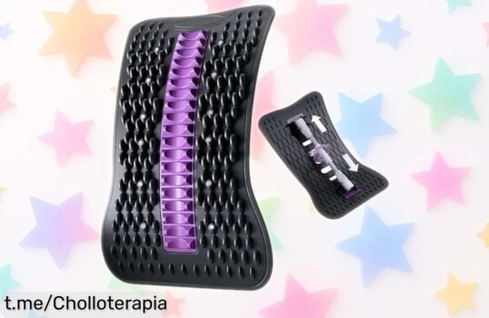 Estirador de espalda Wxeadu Tabla Lumbarv que alivia dolores y mejora tu postura a precio regalado, ¡no dejes escapar esta oportunidad única para sentirte mejor!