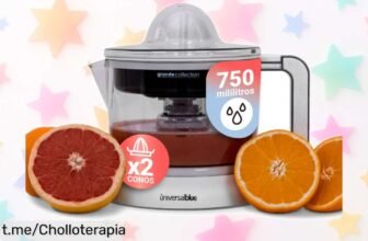 Exprimidor eléctrico Universalblue Juicy 40/GR a precio loco, ¡haz jugos perfectos en segundos! Aprovecha este chollo, vuela antes que se agote y disfruta al máximo.