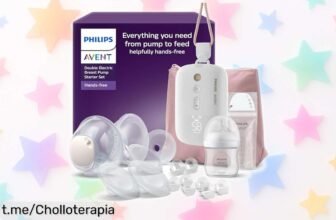 Extractor de leche manos libres Philips Avent SCD553/11, succión potente y rápida en oferta increíble; ¡aprovéchalo antes que se agote y disfruta la libertad de extraer donde quieras!